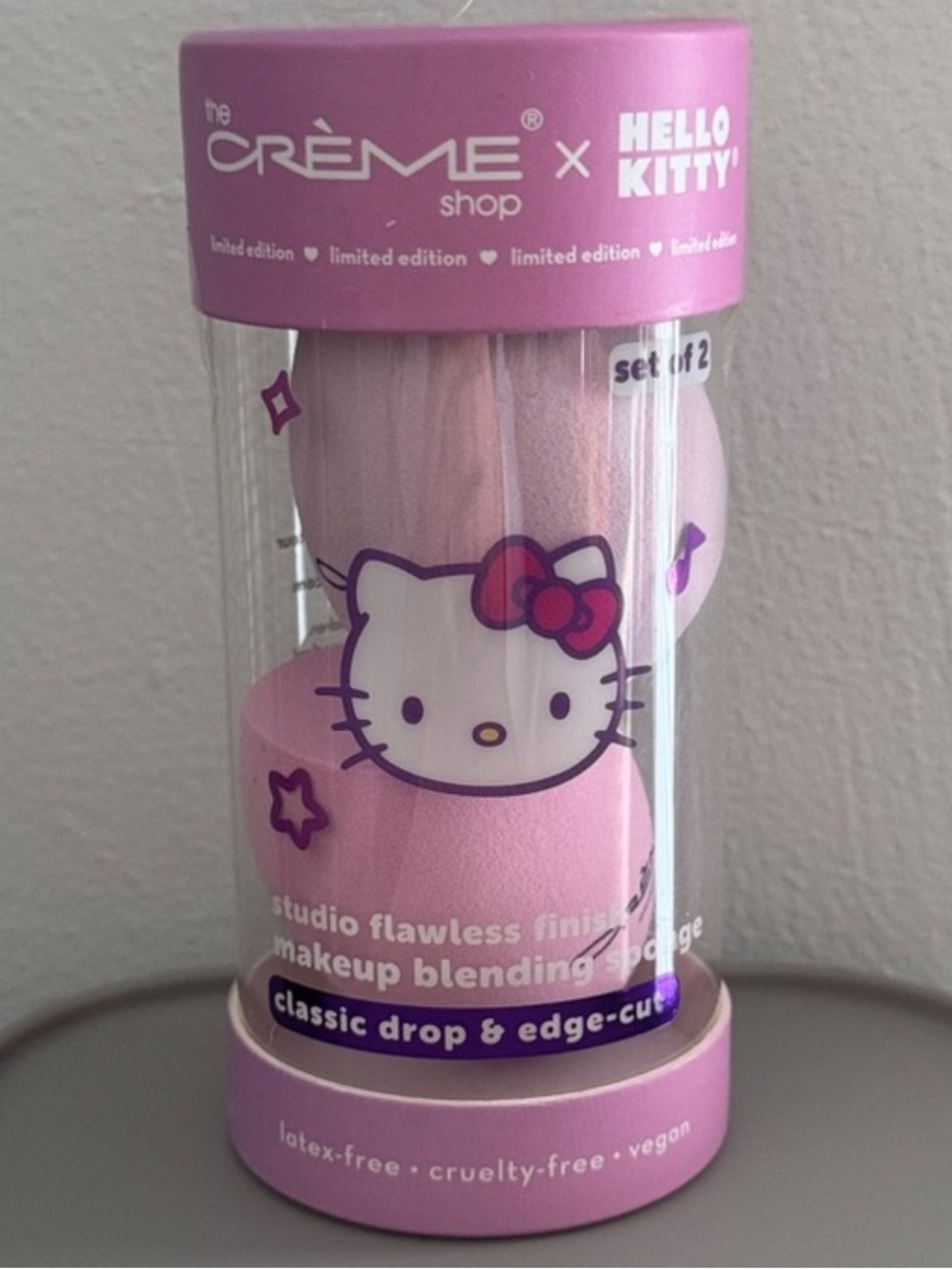 The Crème Shop x Hello Kitty Makeup Blending Sponge Duo Beauty Blender Set 2 pcs - Picture 7 of 10